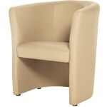 Club-Sessel, beige, Kunstleder