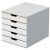 Schubladenbox Varicolor 5, Formate bis DIN A4/C4, 5 farbige Schübe, stapelbar