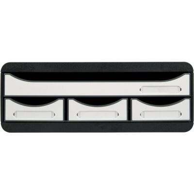 Schubladenbox TOOLBOX MINI, schwarz/weiß, 270 x 355 x 135 mm (T x B x H)