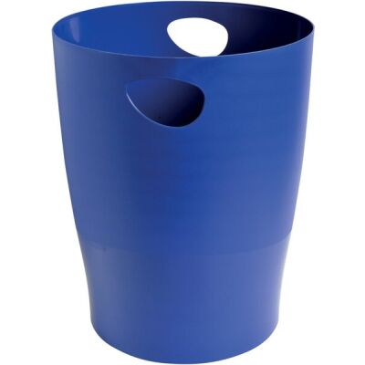 Papierkorb ECOBIN Bee Blue, marineblau, 15l, mit Griffen