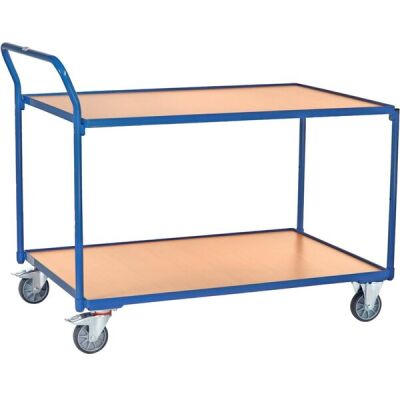Tischwagen, Ladefläche: 1200 mm x 800 mm, 2 Böden, Schraubkonstruktion, Lenkrollen