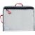 Bungee-Bag, A5, PVC-frei, transpatent/grau/rot, 2 rote Halteschlaufen zum Aufhängen