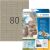 Etiketten aus Silphie-Papier, 35,6 x 16,9 mm, permanent haftend, naturbraun