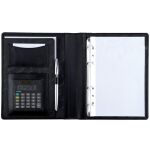 Ringbuchmappe Benaco, DIN A5, Nappaleder schwarz,...