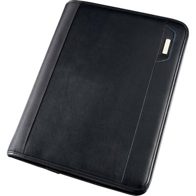 Orgamappe Trento, DIN A4, Lederimitat, schwarz, Außenmaße: ca. 36 x 28,5 x 5 cm