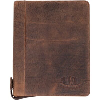 Organizer Wick, DIN A5, Echtleder, braun, Außenmaße: ca. 24 x 19 x 3,5 cm