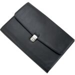 Dokumententasche Udine, Echtleder, schwarz,...