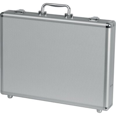 Koffer Minor, schmal, Aluminium, silber, Außenmaße: ca. 30 x 41 x 6,5 cm