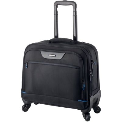 Laptoptrolley Star, Nylon, schwarz, Außenmaße: ca. 42 x 42 x 22 cm