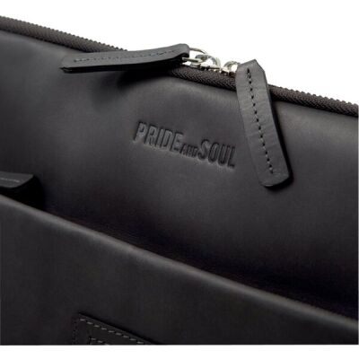 Tabletmappe Terra, Echtleder, grau, Außenmaße: ca. 25 x 34 x 2 cm