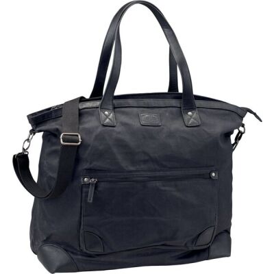 Weekender All Night, Canvas/Lederimitat, schwarz, Außenmaße: ca. 44 x 46 x 21 cm