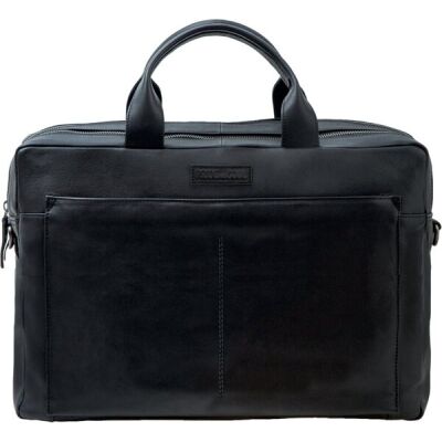 Businesstasche Nomad, Echtleder, schwarz, Außenmaße: ca. 30 x 42 x 13 cm