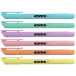 Textmarker Highliner 6er Etui, pastell, Keilspitze,...