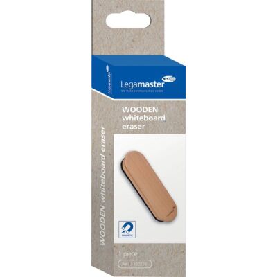Whiteboardlöscher, magnetisch, Buchenholz, austauschbare Pads