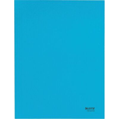 Jurismappe Recycle, A4, blau, 3 Klappen, Karton 430 g/qm