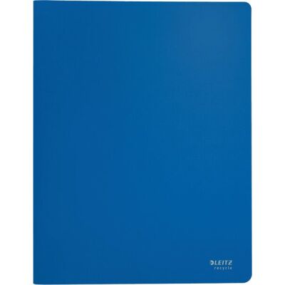 Sichtbuch Recycle, mit 20 Hüllen klar (45 Mikron), DIN A4, PP, blau, dokumentenecht, für 40 Blatt