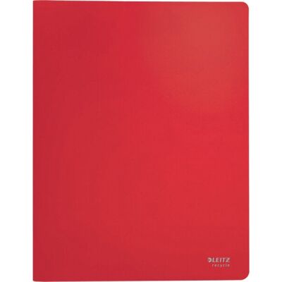 Sichtbuch Recycle, mit 40 Hüllen klar (45 Mikron), DIN A4, PP, rot, dokumentenecht, für 80 Blatt