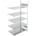 Anbauregal, 1.850 x 1.000 x 600 mm (H x L x T), 5...