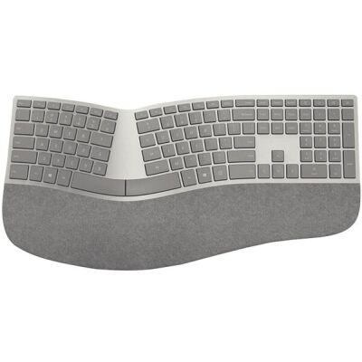 Surface ergonomische Tastatur, kabellos, grau