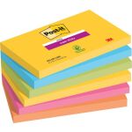 Haftnotiz Super Sticky Note, 127 x 76 mm, 6 x 90 Blatt,...