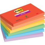 Haftnotiz Super Sticky Note, 127 x 76 mm, 6 x 90 Blatt,...