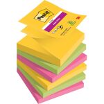 Haftnotiz Super Sticky Z-Note, 76 x 76 mm, 6 x 90 Blatt,...