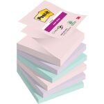 Haftnotiz Super Sticky Z-Note, 76 x 76 mm, 6 x 90 Blatt,...