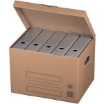 Archiv-Klappbox, braun, Automatikboden, Klappdeckel,...