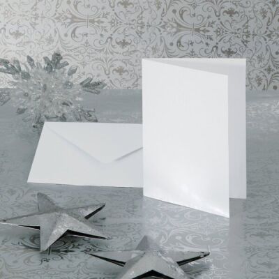 Umschlag C5, 100 g/qm, weiß, ohne Fenster, gummiert, 50 Stück