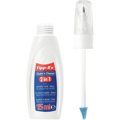 Korrekturstift Shake´n Choose, 2 in 1, Korrektur-Stift und -Fluid in einem Produkt, Inhalt: 15 ml