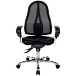 Drehstuhl Sitness 15, mit Armlehne U2, chrom/schwarz,...