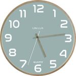 UNILUX Wanduhr BALTIC, buche/hellgrün, Quarzuhrwerk,...