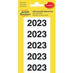 Jahreszahl-Etiketten, weiß, 2023, 60 x 24 mm permanent