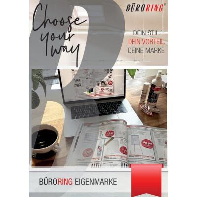 Themenprospekt BÜRORING Eigenmarke 2023, 68 Seiten, DIN A4, rund 1.000 Artikel