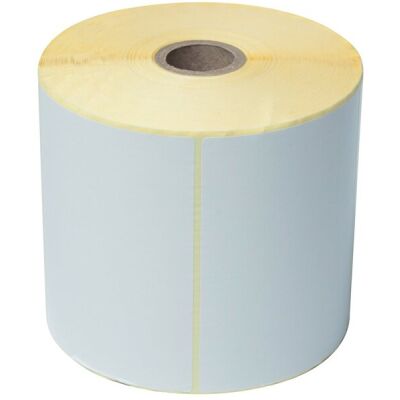 Einzeletikettenrolle, weiß, 102 x 74 mm, Papier beschichtet, 1.100 Stück/Rolle, VE = 6 Rollen