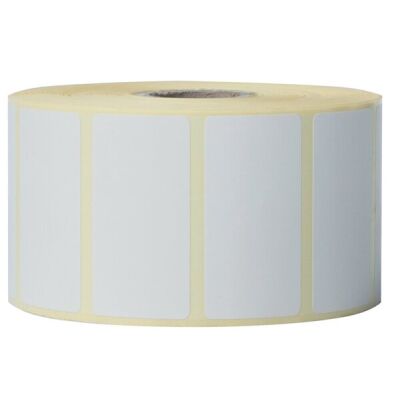 Einzeletikettenrolle, weiß, 51 x 56 mm , 1.900 Stück/Rolle, VE = 16 Rollen
