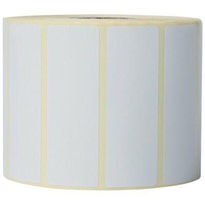 Einzeletikettenrolle, weiß, 76 x 26 mm , 1.900 Stück/Rolle, VE = 8 Rollen