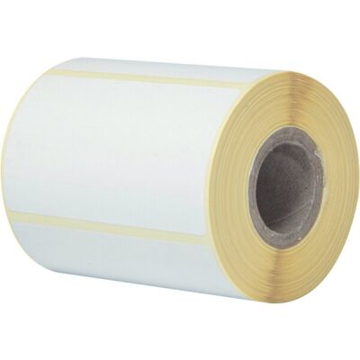 Einzeletikettenrolle, weiß, 76 x 44 mm, 400 Stück/Rolle, VE = 8 Rollen