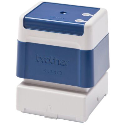 Stempel für StampCreator, 40 x 40 mm, für ca. 50.000 Abdrucke, blau