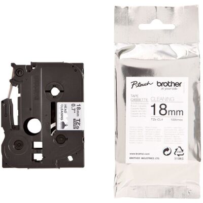 Druckkopf-Reinigungskassette TZe-CL4, 18 mm breit, für 100 Durchläufe