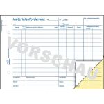 Materialanforderung, selbstdurchschreibend, DIN A5, 2 x...