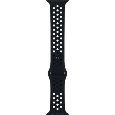 Nike Sportarmband für Watch 41 mm, schwarz/schwarz, 131 - 200 mm Umfang, Fluorelastomer