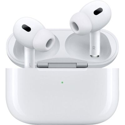 AirPods Pro 2nd Gen. Weiß, Silikontips (XS,S,M,L) Touch Steuerung, bis 6 Std. Wiedergabe mit einer Aufladung