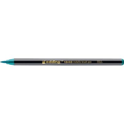 Pinselstift metallic, Strichbreite 1 - 6 mm, wasserbasierte Tinte, extrem lichtbeständig, grünmetallic