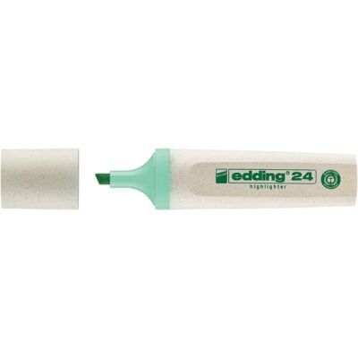 Textmarker 24 EcoLine pastellgrün, Keilspitze, Strichbreite 2 - 5 mm, nachfüllbar mit edding HTK 25