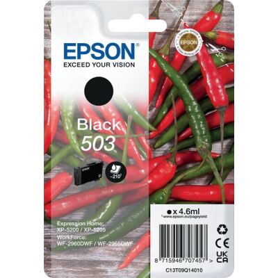 Tintenpatrone 503 für  Expression Home XP-5200, WorkForce WF-2960DWF, Inhalt: 4,6, ml,  für ca. 210 Seiten, schwarz