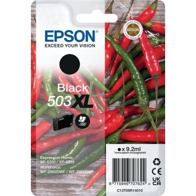 Tintenpatrone 503XL für  Expression Home XP-5200, WorkForce WF-2960DWF, Inhalt: 9,2 ml,  für ca. 550 Seiten, schwarz