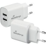 Schnellladeadapter (Eurostecker) 12W, 2x USB-A, Ladekabel...