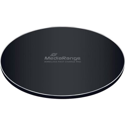 Induktive Ladestation 15W, zum Laden von Qi-fähigen Geräten, lädt auch in bis zu 5mm dicken Hüllen, schwarz