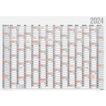 Rido Wandkalender Office I 2024, 98 x 68,5 cm, 1 Seite =...